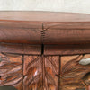 Antique Chinese Rosewood Coffee Table With Four Nesting Stools