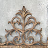 Vintage Palladio Metal Gilded Patina Aged Rococo Style Mirror