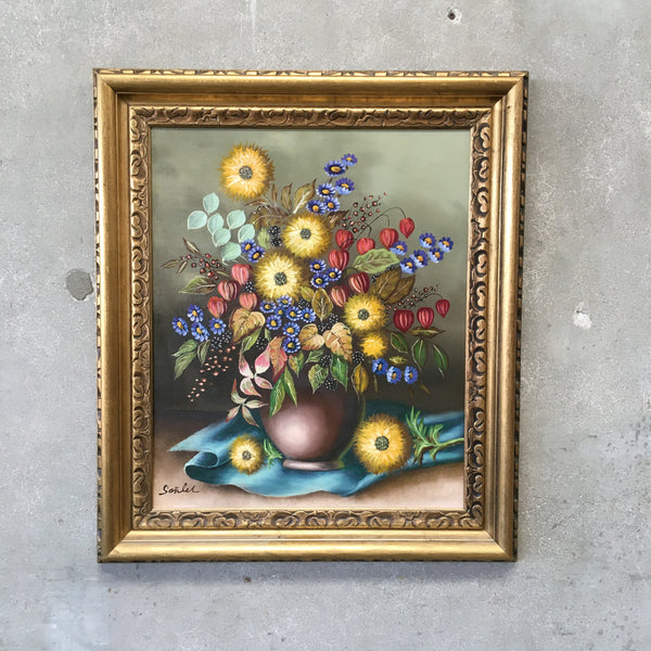 Original Still Life Painting By Ludwig Solher