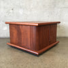 Vintage Mid Century Modern Side Tables or Nightstands Made of Walnut