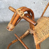 Mid Century Danish Childs Horse Rocking Chair