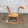 Mid Century Danish Childs Horse Rocking Chair