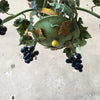 Italian Mid Century Tole Fruit Chandelier