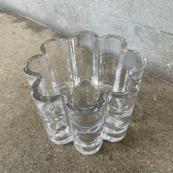 Orrefors Vintage Mid Century Puddle Vase