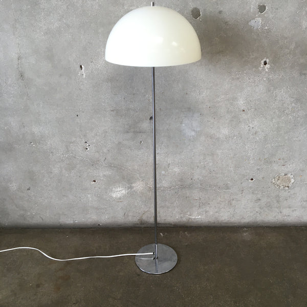 Vintage Mushroom Floor Lamp with Acrylic Shade