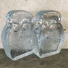 Pair of Vintage Blenko Clear Glass Owl Bookends Product Image