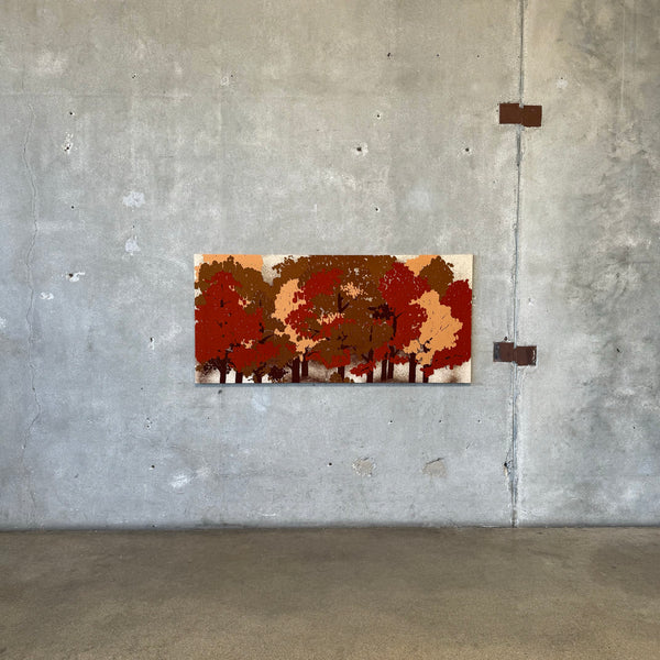 Large Scale Mid Century Modern Textile Tapestry - 1970s