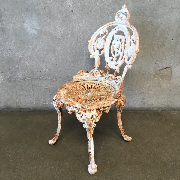 Vintage Cast Iron Garden Chair by Atlanta Stove Works