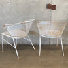 Pair of Woodard Style Metal Garden Chairs