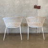 Pair of Woodard Style Metal Garden Chairs