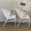 Pair of Woodard Style Metal Garden Chairs