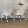 Pair of Woodard Style Metal Garden Chairs