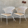 Pair of Woodard Style Metal Garden Chairs