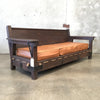 1930s Los Angeles Imperial Furniture Monterey Style Mahogany Sofa