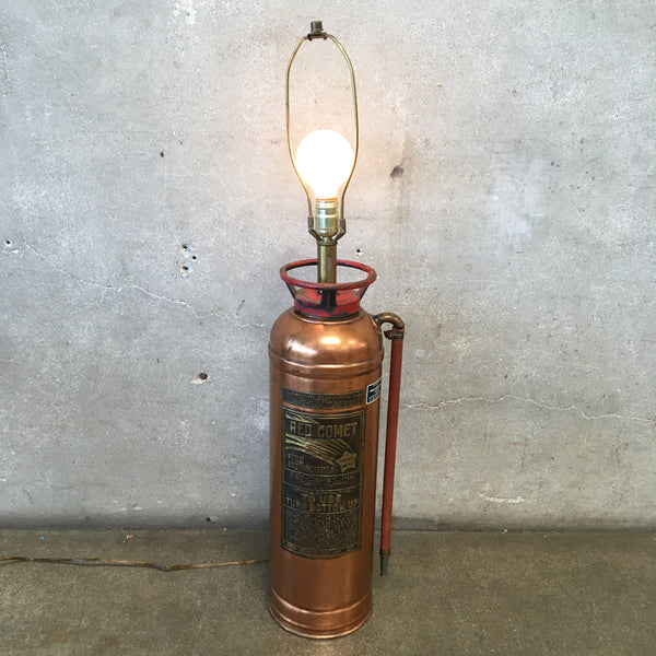 Vintage Fire Extinguisher Lamp 