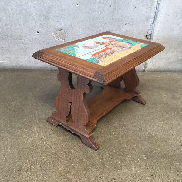 Santa Barbara Mission 6 Tile Top Table