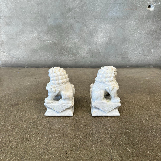 Stone Foo Dog Bookends