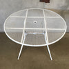 Vintage Folding Patio Round Table by Salterini #1 Product Image