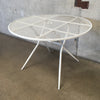 Vintage Folding Patio Round Table by Salterini #1 Product Image