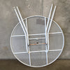 Vintage Folding Patio Round Table by Salterini #1 Product Image