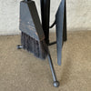 Vintage Mid Century Modern 1960s Seymour Wood Iron Fireplace Tool Set