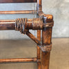 Vintage Rattan Dressing Table with Glass Shelf Product Image