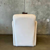Vintage Post Modern Cream Velvet Accent Chair