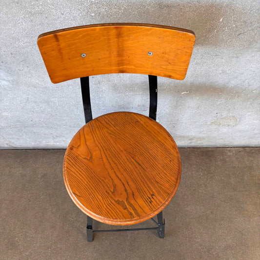 Industrial School Shop Stool