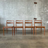 Rare Kai Kristiansen Dining Chairs for Oddensen Maskinsnedkeri