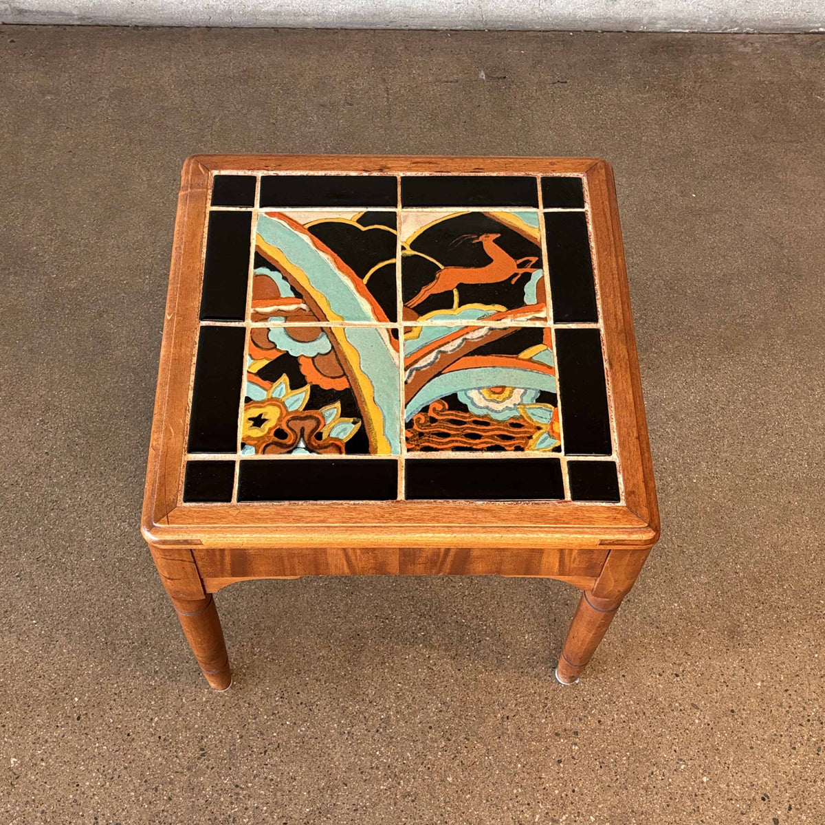 Tudor Scenic Tile Top Table