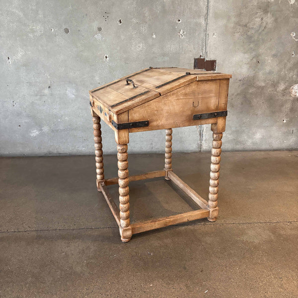 Early Monterey Furniture Monk Desk with Straw Ivory Finish