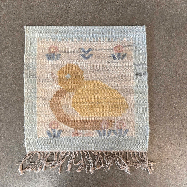 Vintage Woven Wool Tapestry Hand Made in Poland Product Image