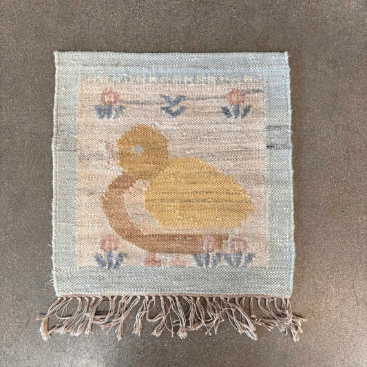 Vintage Woven Wool Tapestry Hand Made in Poland