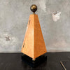 Pyramid Wood & Brass Box Sculpture By Harry Burger Product Image