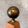 Pyramid Wood & Brass Box Sculpture By Harry Burger Product Image