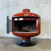 Vintage Mid Century Modern "Terra Cotta" Malm "Fire Drum 2"