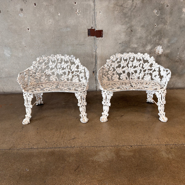 Pair of Cast Iron Garden Benches