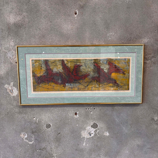 Artist John Murray Barton "Bird Family"