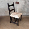 Imperial Monterey Era 1930 Side Chair #2 - Dark Finish Mahogany & Iron Hardware