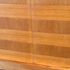 European Mid Century Sideboard with Striped Wood Veneer With Key