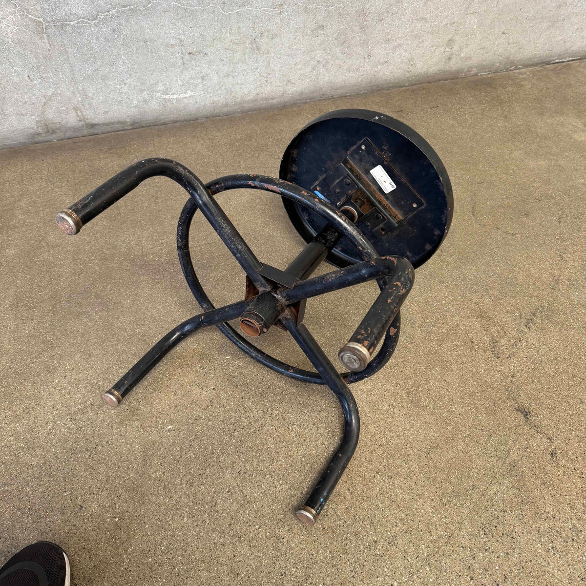Industrial Black Stool