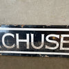 Vintage Massachusetts Porcelain Sign by Balto of New York