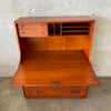 Mid Century Modern Borge Moyensen Teak Secretary Desk With Key