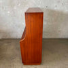 Mid Century Modern Borge Moyensen Teak Secretary Desk With Key