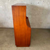 Mid Century Modern Borge Moyensen Teak Secretary Desk With Key