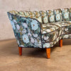 Danish 1950s Bannana Settee Chanel Back With New Upholstery