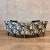 Danish 1950s Bannana Settee Chanel Back With New Upholstery
