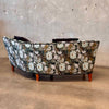 Danish 1950s Bannana Settee Chanel Back With New Upholstery