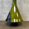 Mid Century Modern Green "Pace Setter" Fireplace By Montgomery Ward & Co.