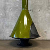 Mid Century Modern Green "Pace Setter" Fireplace By Montgomery Ward & Co.
